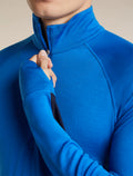 Men's Merino 260 ZoneKnit™ Long Sleeve Thermal Half Zip Midnight Navy/Lazurite - 6