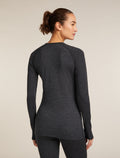 Women’s Merino 260 ZoneKnit™ long sleeve Crewe Jet hthr - 2