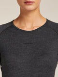 Women’s Merino 260 ZoneKnit™ long sleeve Crewe Jet hthr - 5