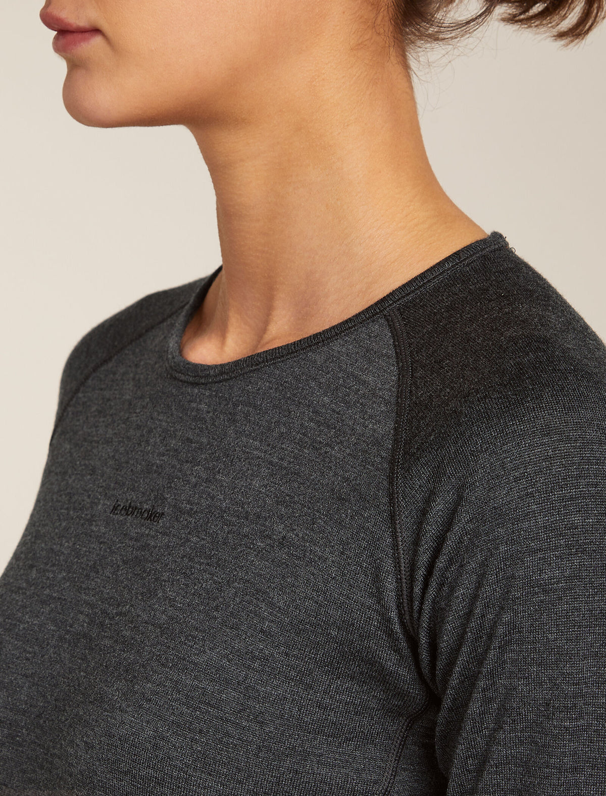 Women’s Merino 260 ZoneKnit™ long sleeve Crewe Jet hthr - 7