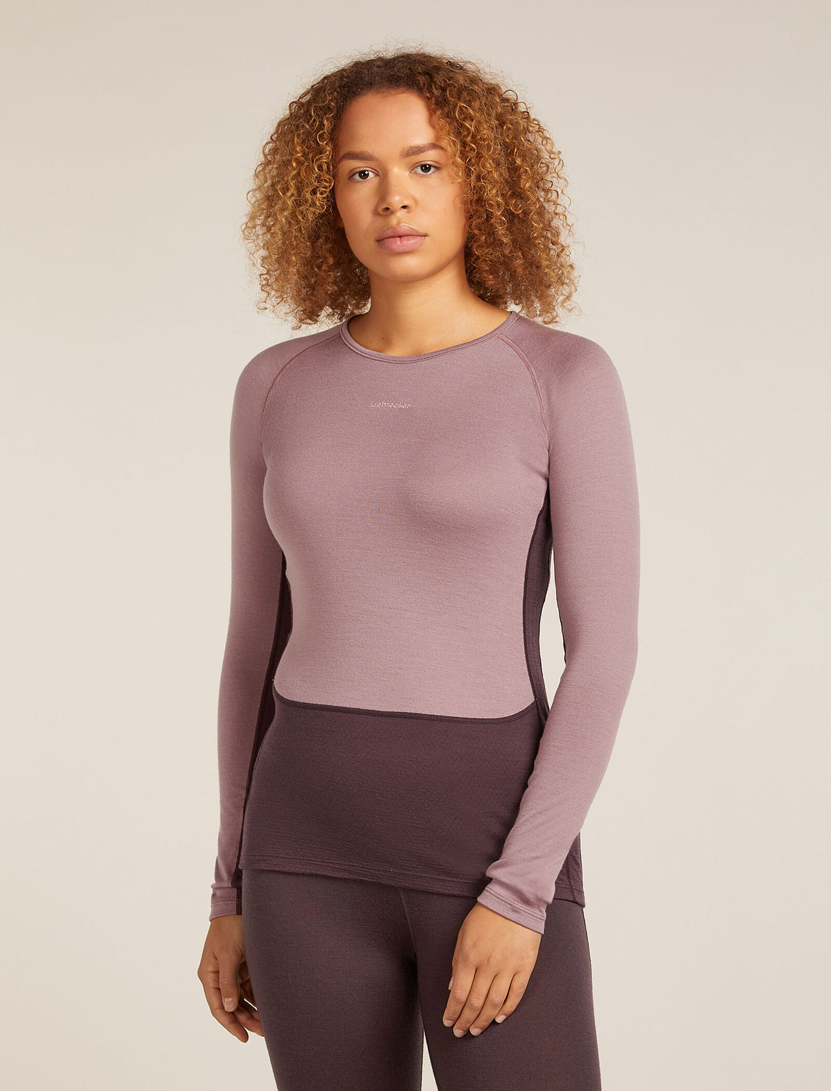 Women’s Merino 260 ZoneKnit™ long sleeve Crewe Java/Summit - 1