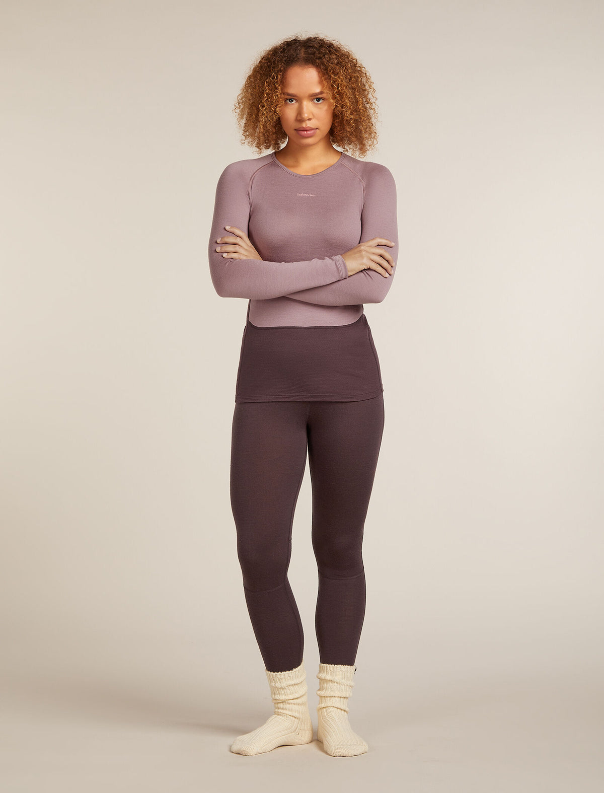 Women’s Merino 260 ZoneKnit™ long sleeve Crewe Java/Summit - 10