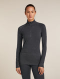 Women’s Merino 260 ZoneKnit™ long sleeve Half Zip Jet hthr - 1
