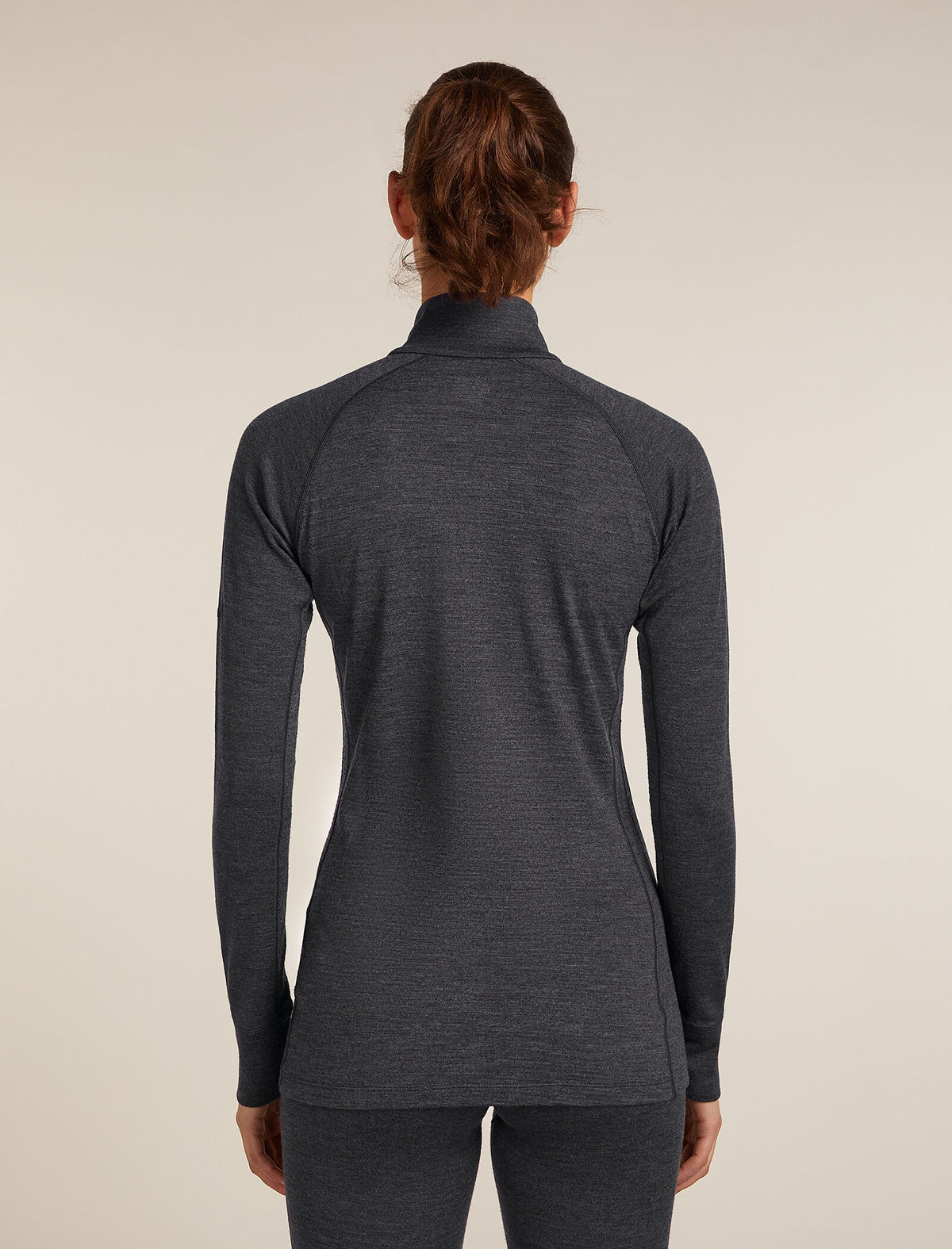 Women’s Merino 260 ZoneKnit™ long sleeve Half Zip Jet hthr - 2