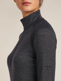 Women’s Merino 260 ZoneKnit™ long sleeve Half Zip Jet hthr - 5