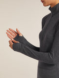 Women’s Merino 260 ZoneKnit™ long sleeve Half Zip Jet hthr - 6