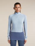 Women's Merino 260 ZoneKnit™ Long Sleeve Thermal Half Zip Dawn/Zinc Blue - 1