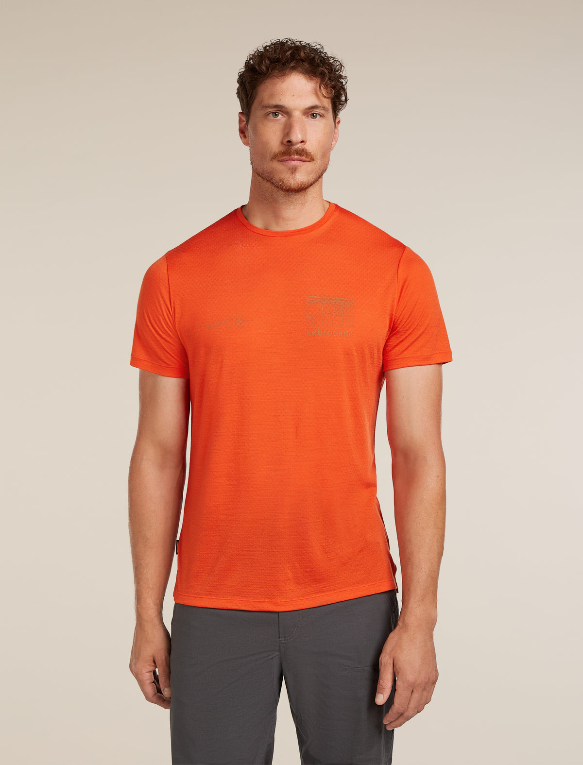Merino Blend 125 Cool-Lite™ Sphere Short Sleeve T-Shirt Trail Fervid - 1