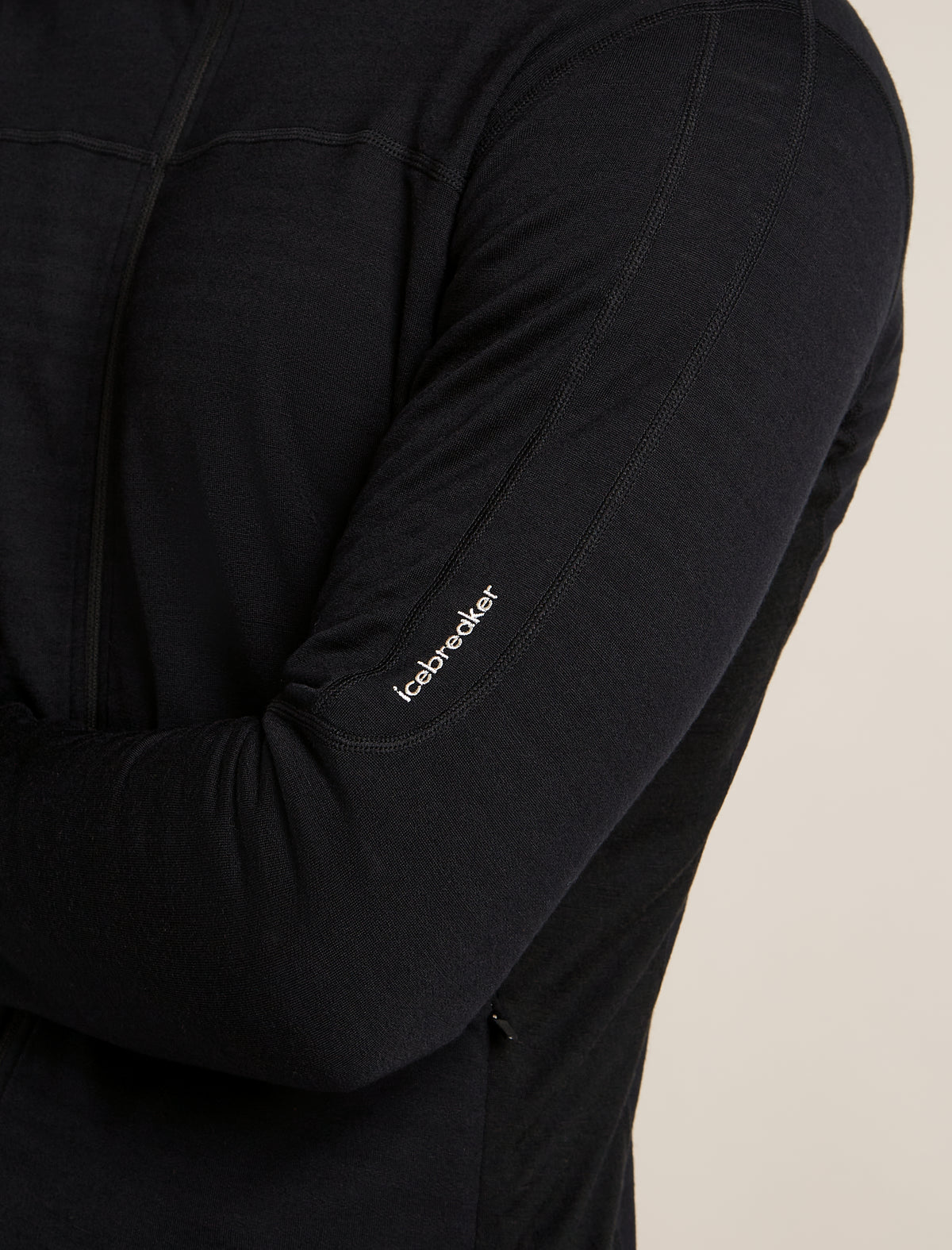Men’s Merino Blend 300 RealFleece™ Descender Long Sleeve Zip Jacket Black - 10