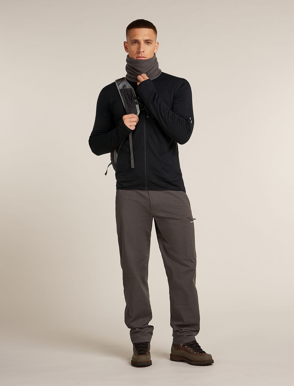 Merino Blend 300 RealFleece™ Descender Long Sleeve Zip Jacket Black - 4
