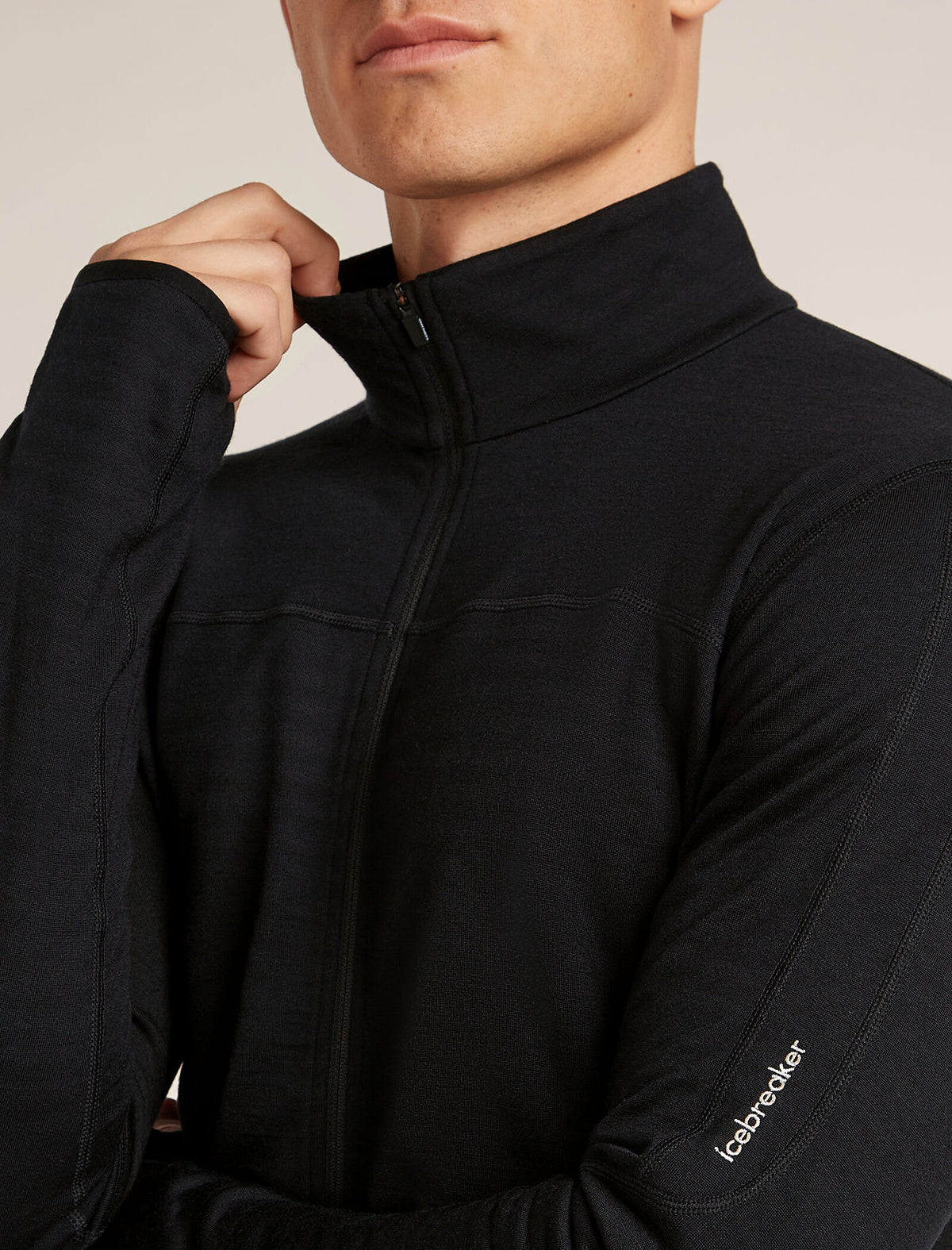 Merino Blend 300 RealFleece™ Descender Long Sleeve Zip Jacket Black - 6