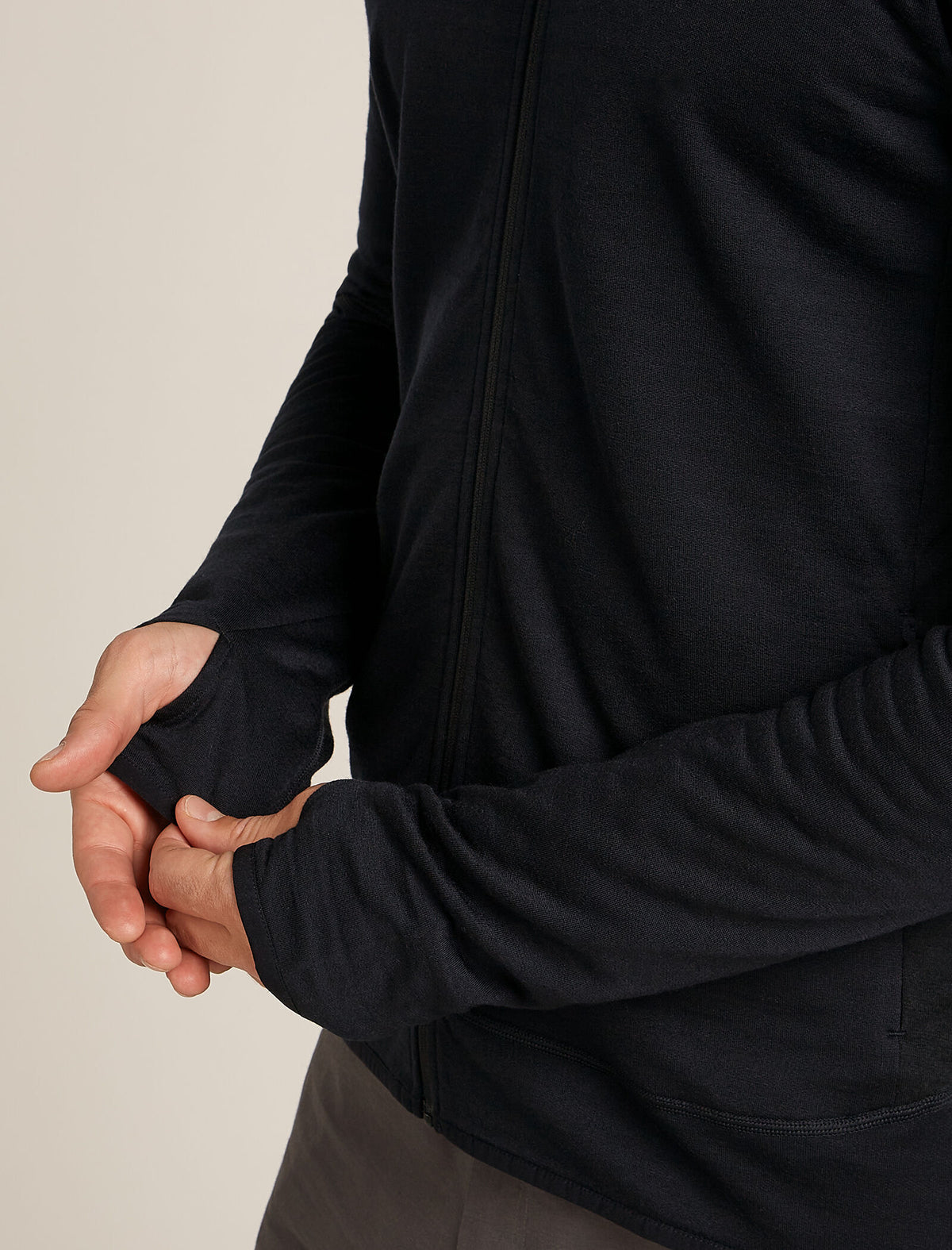 Merino Blend 300 RealFleece™ Descender Long Sleeve Zip Jacket Black - 7