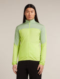Merino Blend 300 RealFleece™ Descender Long Sleeve Zip Jacket Peridot/Seaglass - 1