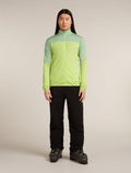 Merino Blend 300 RealFleece™ Descender Long Sleeve Zip Jacket Peridot/Seaglass - 3