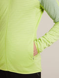 Merino Blend 300 RealFleece™ Descender Long Sleeve Zip Jacket Peridot/Seaglass - 7