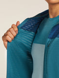 Merino Blend 300 RealFleece™ Descender Long Sleeve Zip Hoodie Topaz/Atlantis - 10