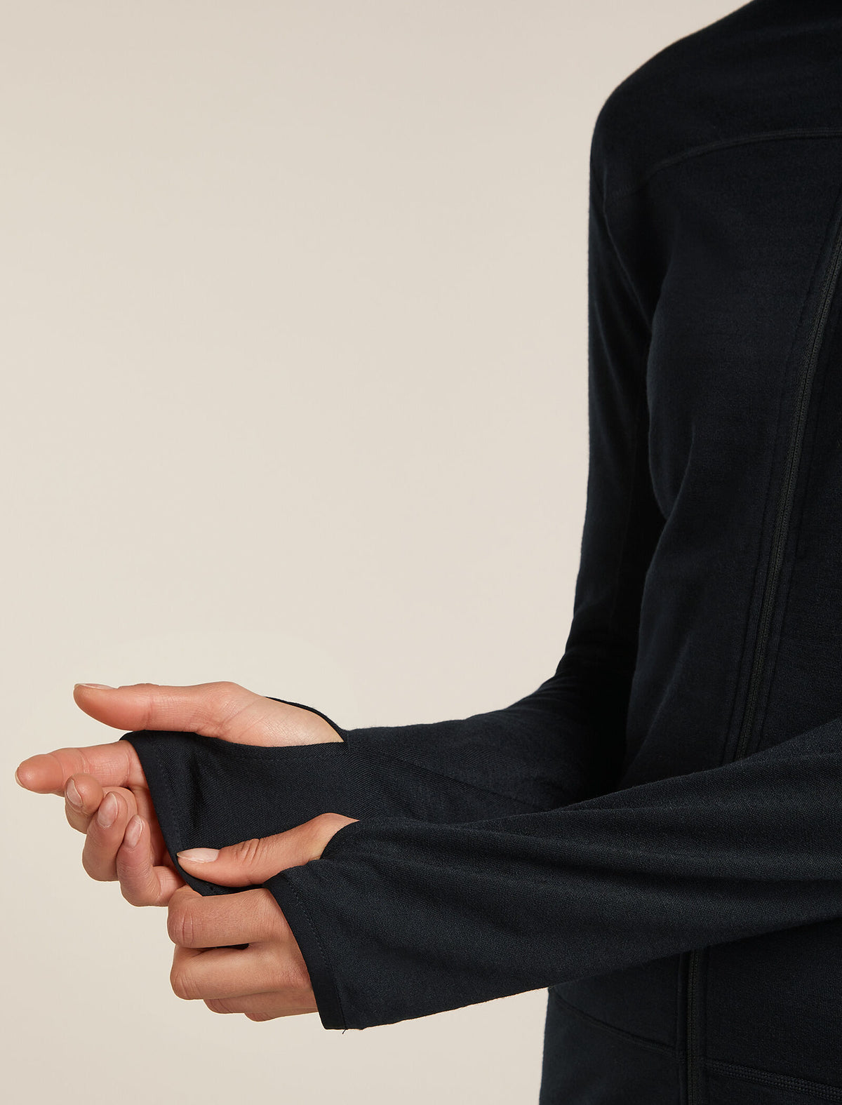 Merino Blend 300 RealFleece™ Descender Long Sleeve Zip Jacket Black - 6