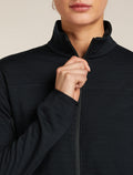 Merino Blend 300 RealFleece™ Descender Long Sleeve Zip Jacket Black - 7