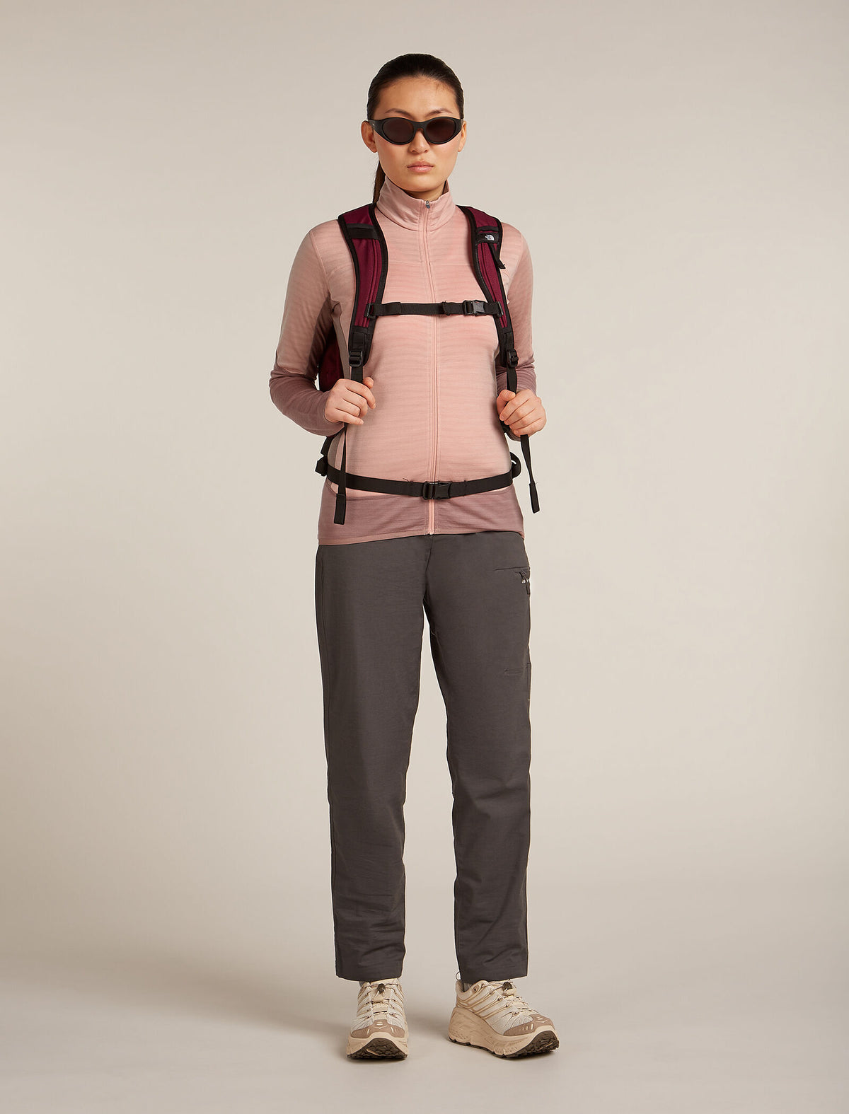Merino Blend 300 RealFleece™ Descender Long Sleeve Zip Jacket Summit/Blush - 4