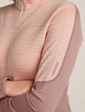 Merino Blend 300 RealFleece™ Descender Long Sleeve Zip Jacket Summit/Blush - 5