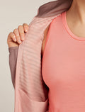 icebreaker-apac Women’s Merino Blend 300 RealFleece™ Descender Long Sleeve Zip Jacket Summit/Blush Women - 9