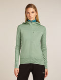 Merino Blend 300 RealFleece™ Descender Long Sleeve Zip Hoodie Seaglass - 1