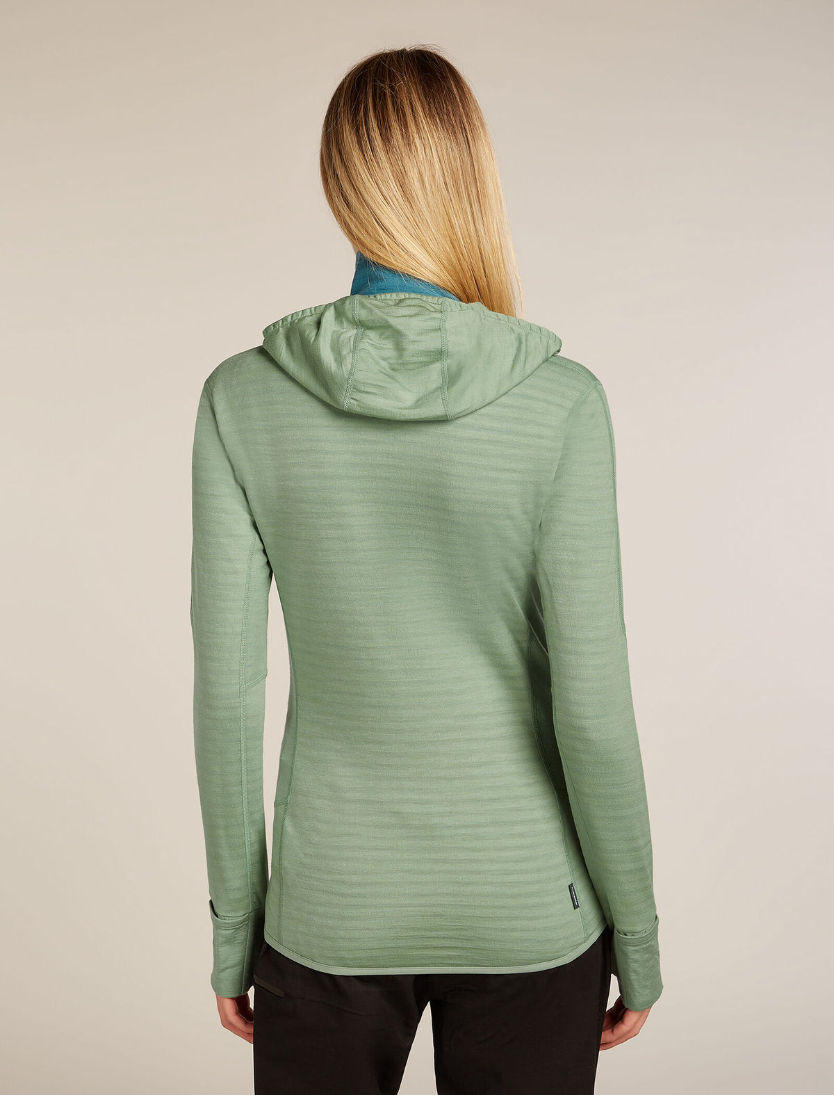Merino Blend 300 RealFleece™ Descender Long Sleeve Zip Hoodie Seaglass - 2