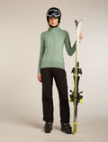 Merino Blend 300 RealFleece™ Descender Long Sleeve Zip Hoodie Seaglass - 4