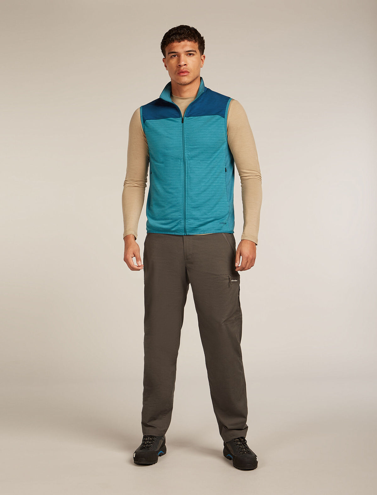 Merino Blend 300 RealFleece™ Descender Vest Topaz/Atlantis - 3