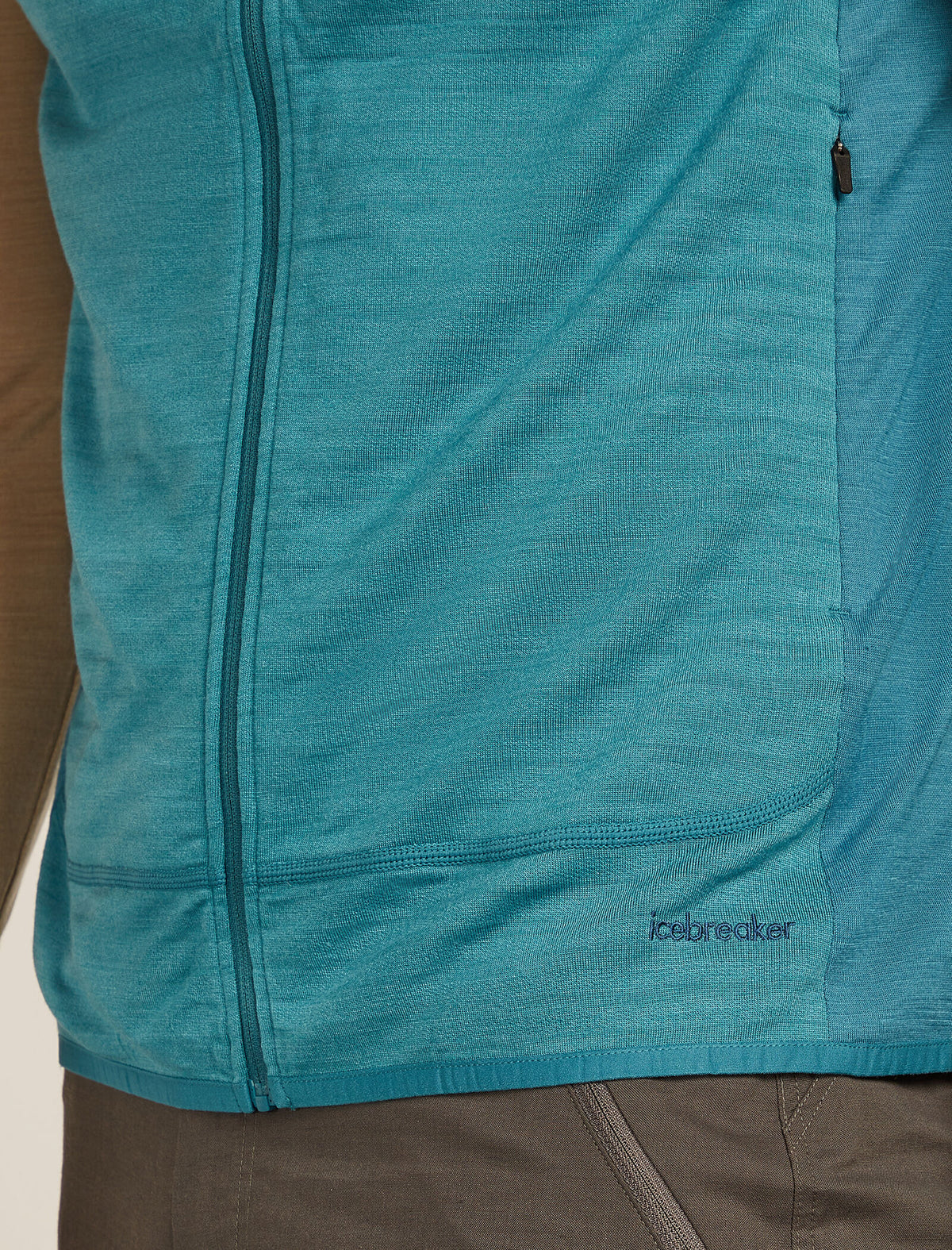 Merino Blend 300 RealFleece™ Descender Vest Topaz/Atlantis - 5