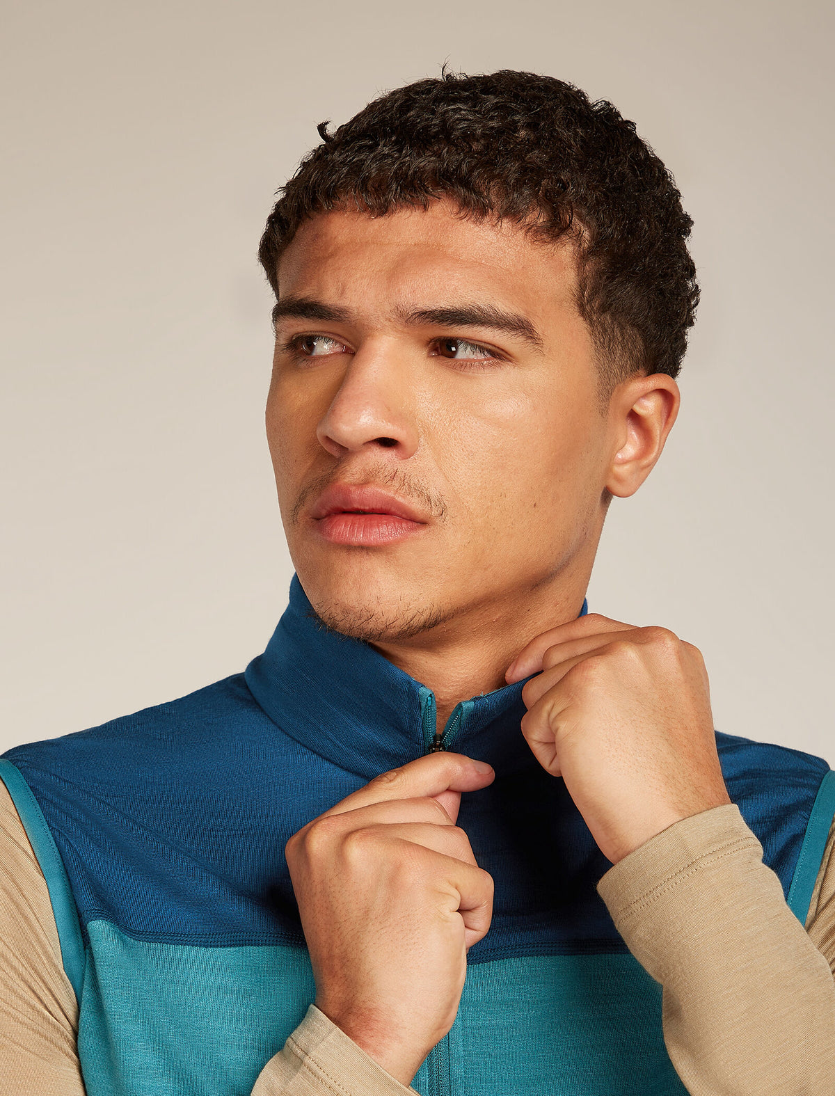 Merino Blend 300 RealFleece™ Descender Vest Topaz/Atlantis - 6