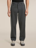 Men’s Merino Blend Cotton Twill Wander Pants Obsidian/Black - 1