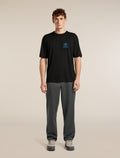 Men’s Merino Blend Cotton Twill Wander Pants Obsidian/Black - 3