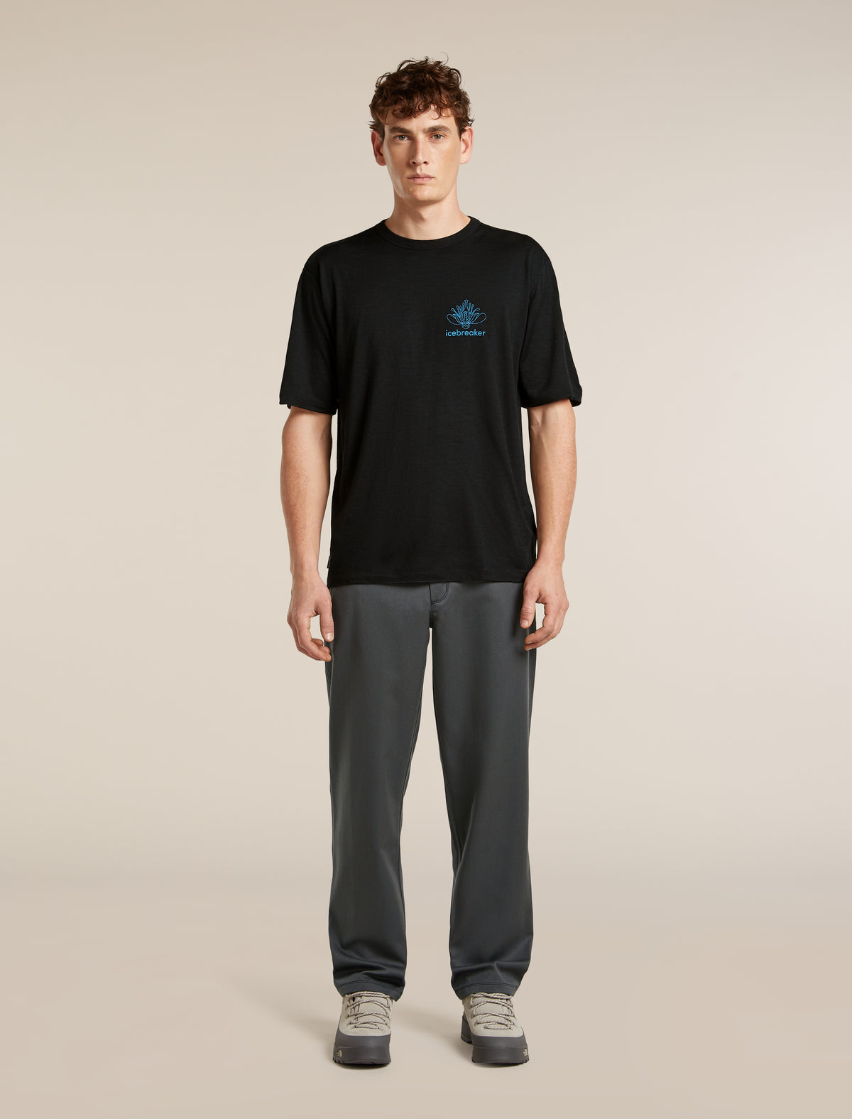 Men’s Merino Blend Cotton Twill Wander Pants Obsidian/Black - 3