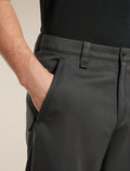 Men’s Merino Blend Cotton Twill Wander Pants Obsidian/Black - 5