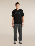 Men’s Merino Blend Cotton Twill Wander Pants Obsidian/Black - 4