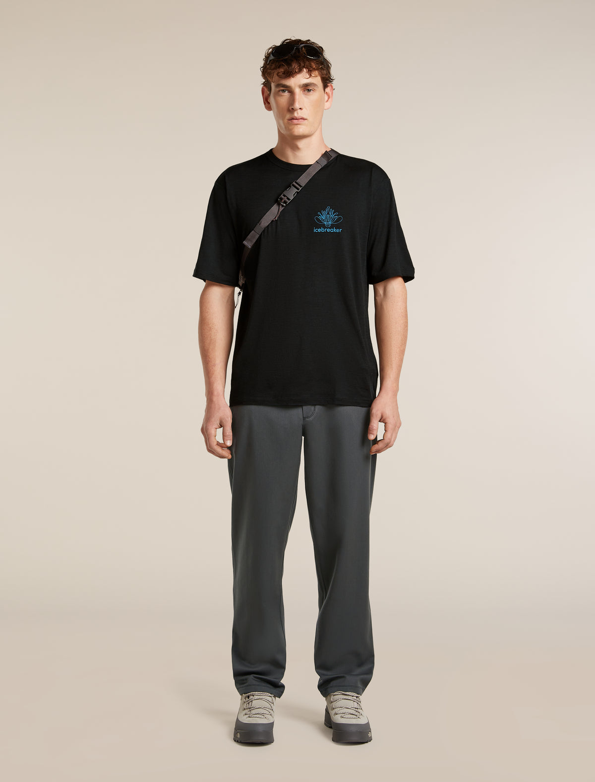 Men’s Merino Blend Cotton Twill Wander Pants Obsidian/Black - 4