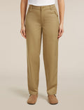 Women’s Merino Blend Cotton Twill Wander Pants Cumin - 1