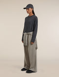 Unisex Merino 150 Long Sleeve Pocket T Shirt Jet Heather - 10