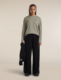 Unisex Merino 150 Long Sleeve Pocket T Shirt Smokey Grey - 8
