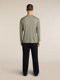 Unisex Merino 150 Long Sleeve Pocket T Shirt Smokey Grey - 10