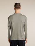 Unisex Merino 150 Long Sleeve Pocket T Shirt Smokey Grey - 3