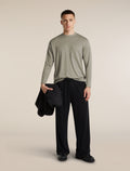 Unisex Merino 150 Long Sleeve Pocket T Shirt Smokey Grey - 7