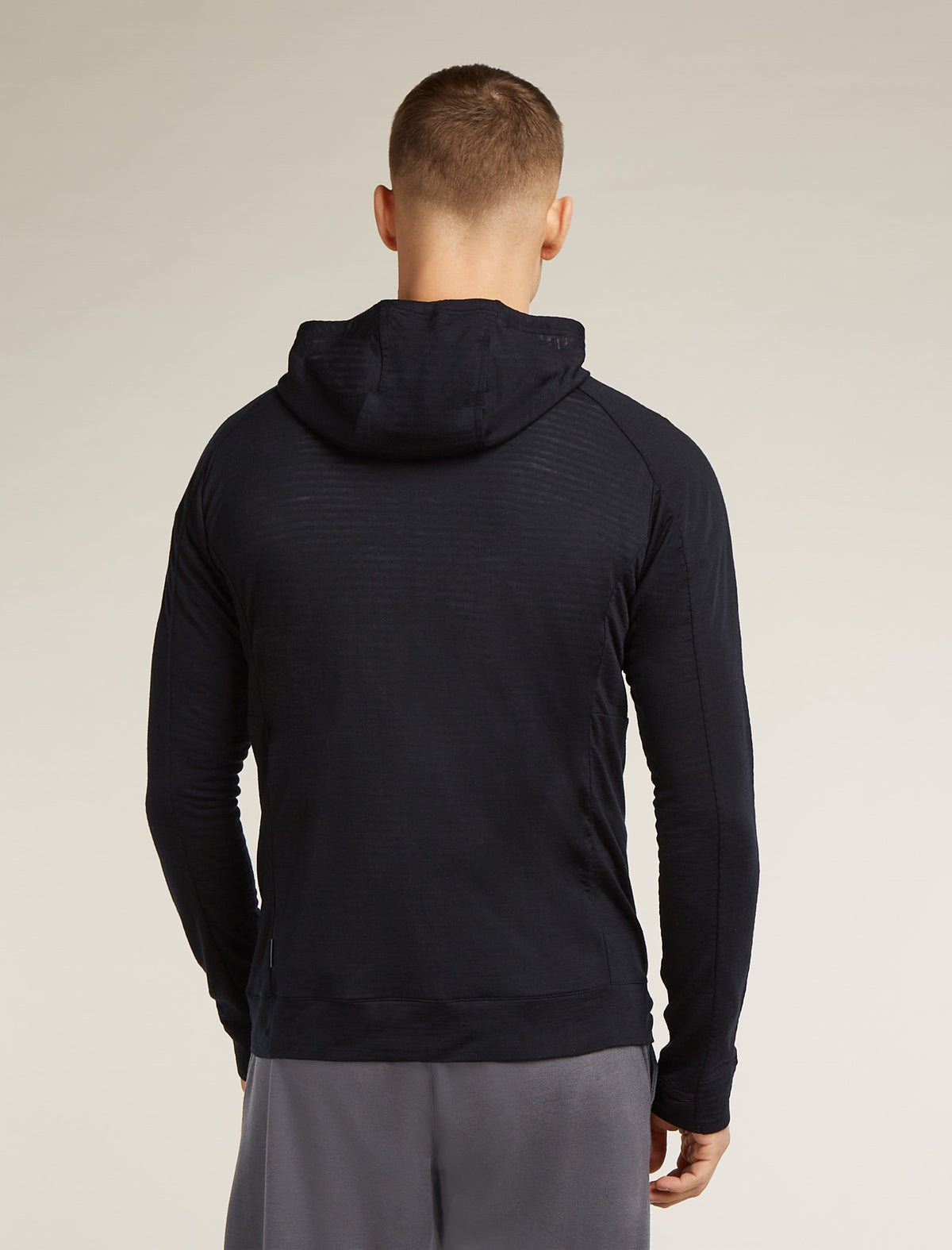 Men’s Merino Blend 200 RealFleece™ Explore Long Sleeve Zip Hoodie Black - 2