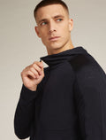 Men’s Merino Blend 200 RealFleece™ Explore Long Sleeve Zip Hoodie Black - 4
