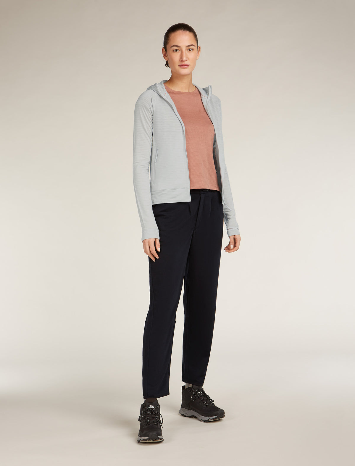 Women’s Merino Blend 200 RealFleece™ Explore Long Sleeve Zip Hoodie Ether - 3