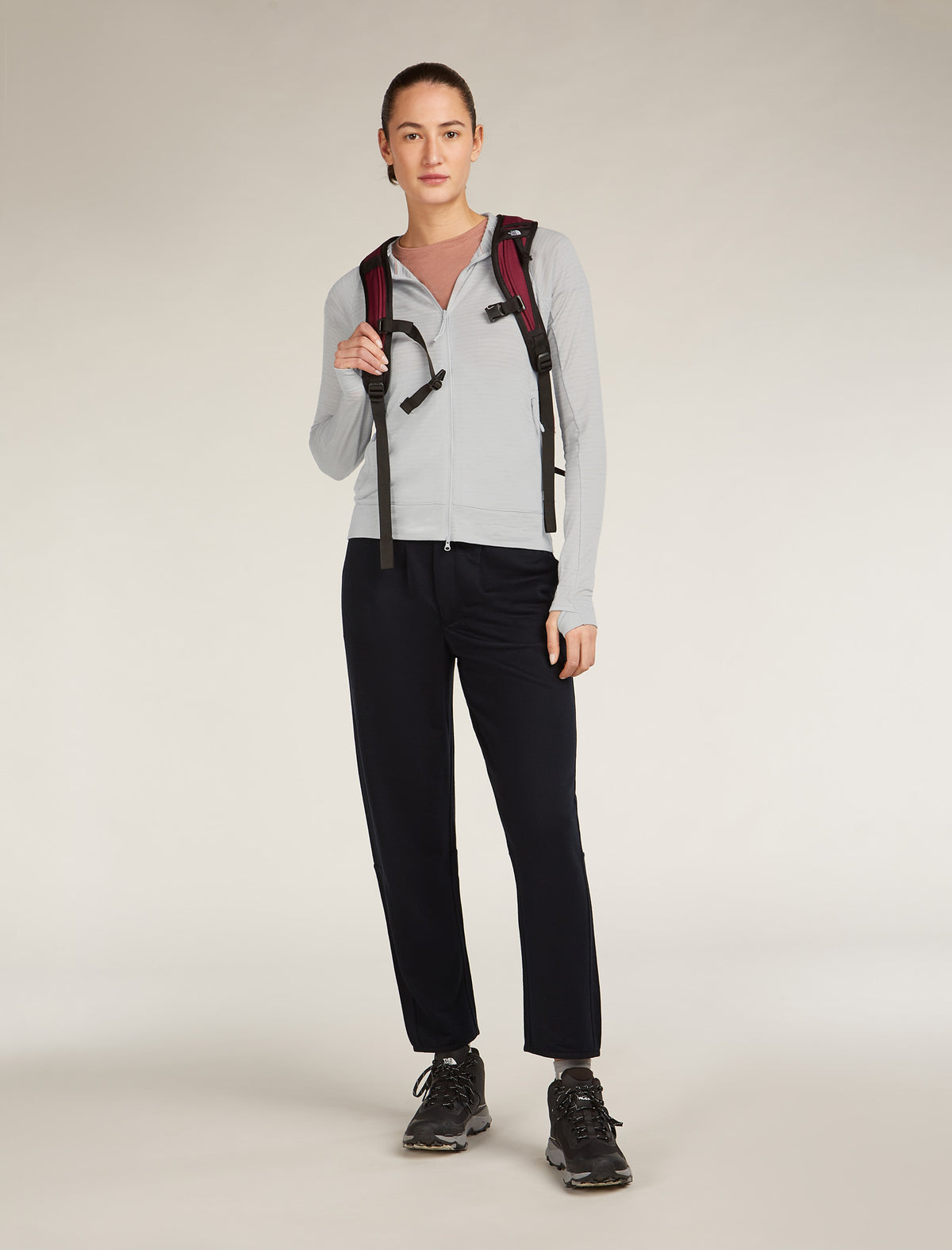 Women’s Merino Blend 200 RealFleece™ Explore Long Sleeve Zip Hoodie Ether - 4
