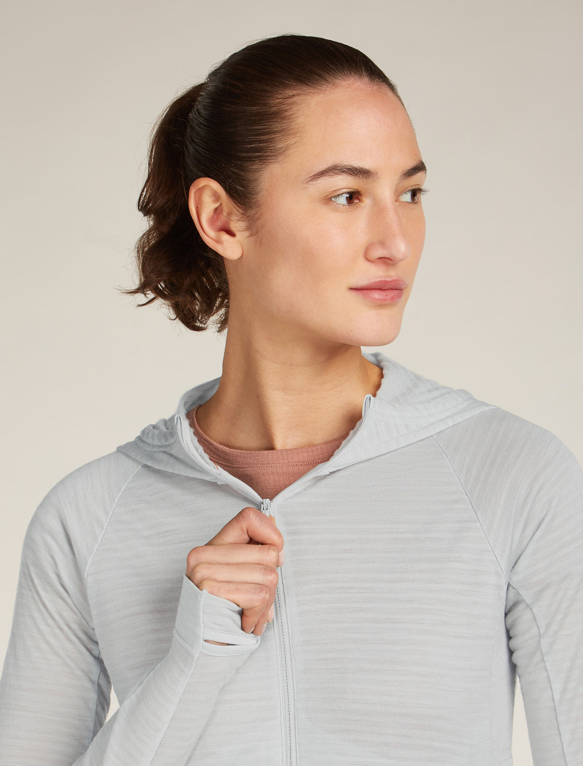 Women’s Merino Blend 200 RealFleece™ Explore Long Sleeve Zip Hoodie Ether - 5