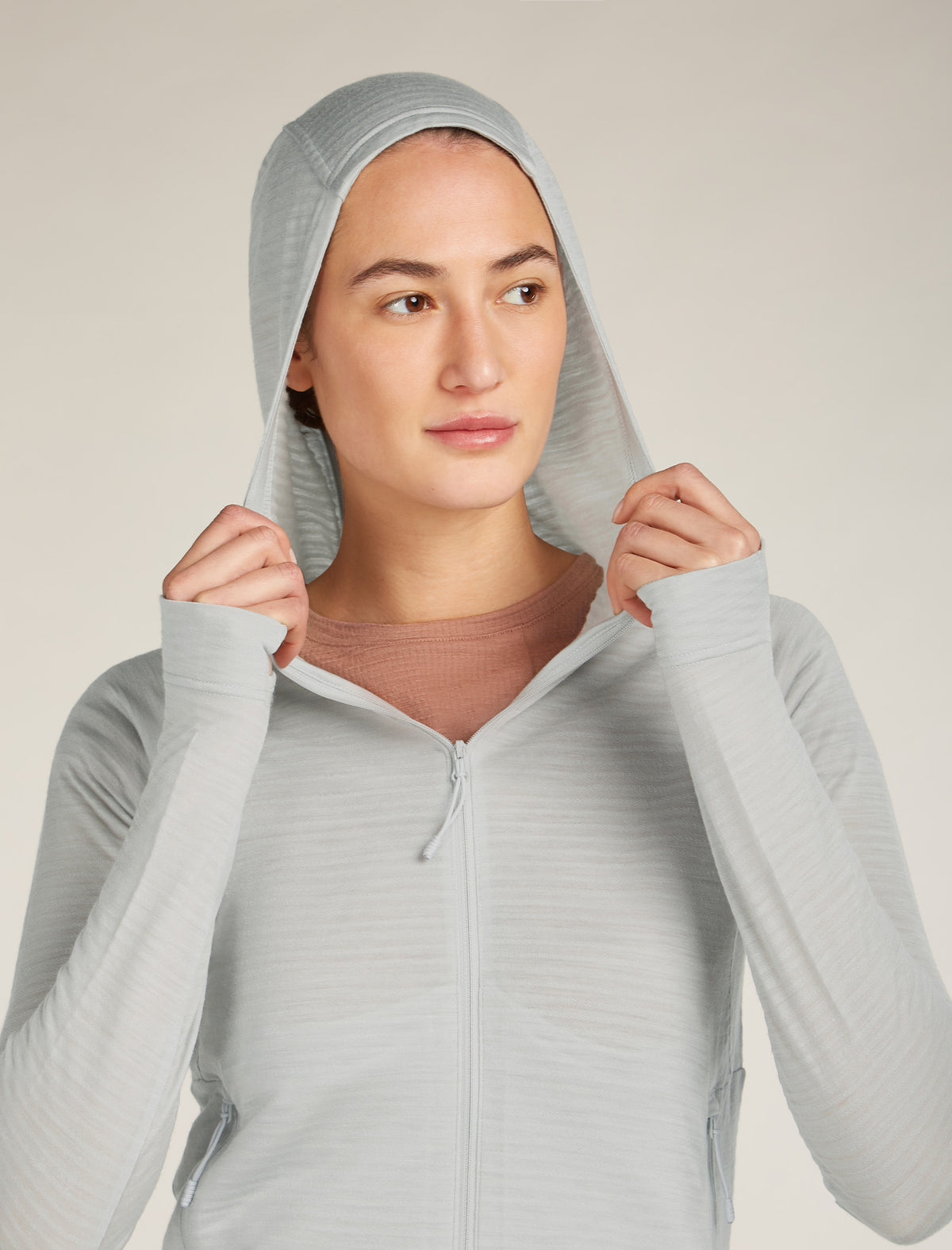Women’s Merino Blend 200 RealFleece™ Explore Long Sleeve Zip Hoodie Ether - 6