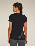 Women’s Merino 150 Tech Lite Short Sleeve T-Shirt icebreaker Anniversary Black - 2